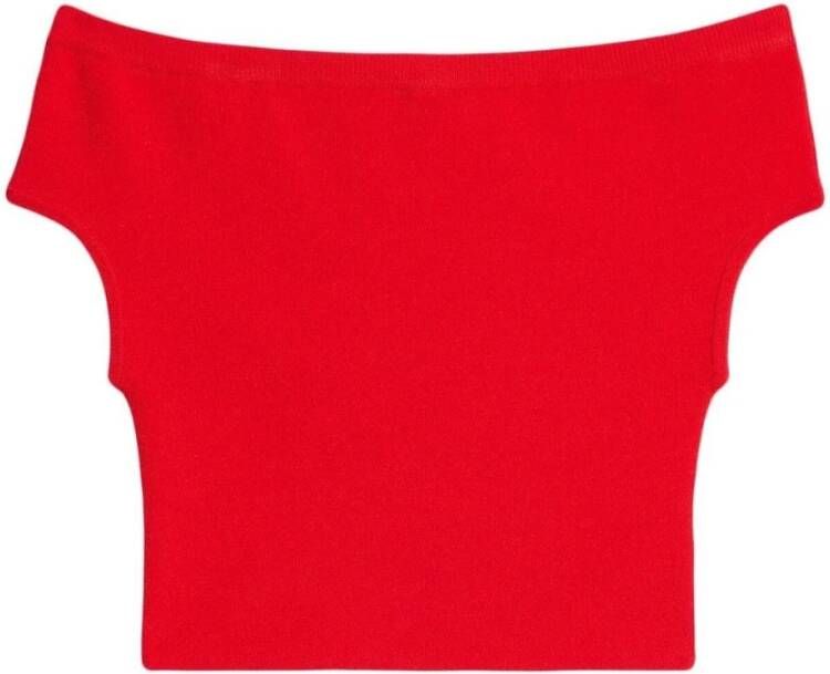 Ami Paris T-Shirts Rood Dames