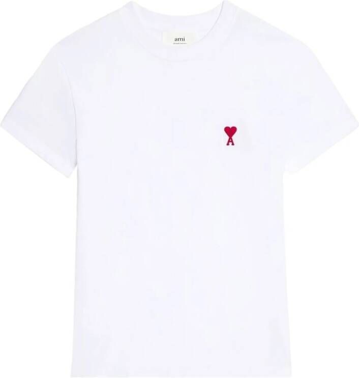 Ami Paris T-Shirts Wit Dames