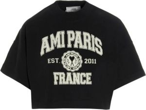 Ami Paris T-Shirts Zwart Dames