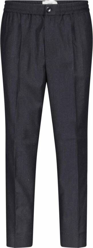 Ami Paris Tapered Wol Hose voor Heren Gray Heren