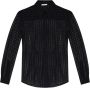 Ami Paris Geruite Overhemd Klassiek Lange Mouw Black Dames - Thumbnail 1