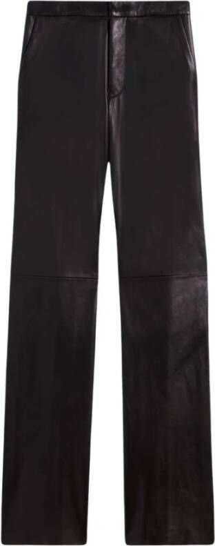 Ami Paris Trousers Black Zwart Dames