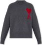 AMI Paris Trui met intarsia-logo Grijs - Thumbnail 1