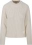 Ami Paris Elegante Ivory Sweater met ronde hals Beige Dames - Thumbnail 1