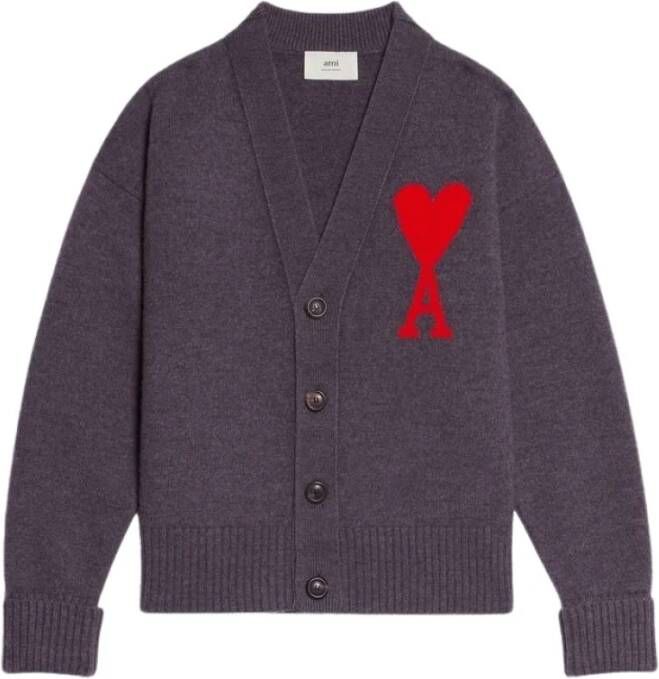 Ami Paris Vest Grijs Heren