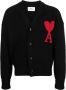 AMI Paris Vest met logo Zwart - Thumbnail 2