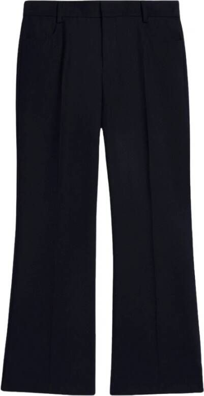 Ami Paris Wide Trousers Zwart Dames