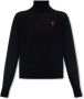 Ami Paris Wollen coltrui voor de herfst Black Dames - Thumbnail 1