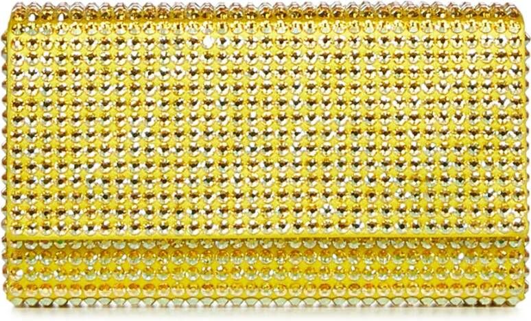 Amina Muaddi Cross Body Bags Yellow Dames