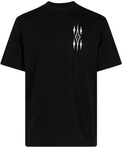 Amiri Argyle Logo Print Zwarte Tee Black Heren