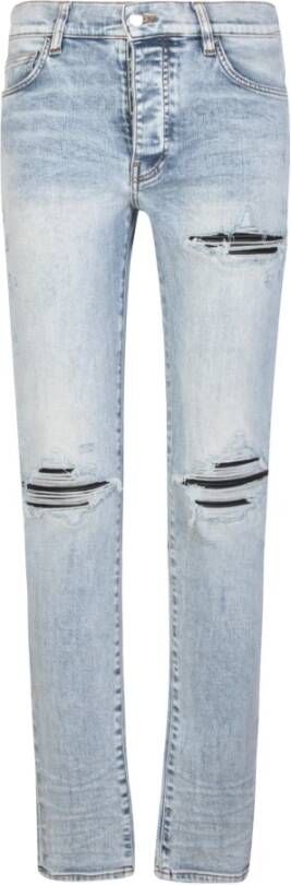 Amiri Blauwe Slim-Fit Jeans met Distressed Look Blauw Heren