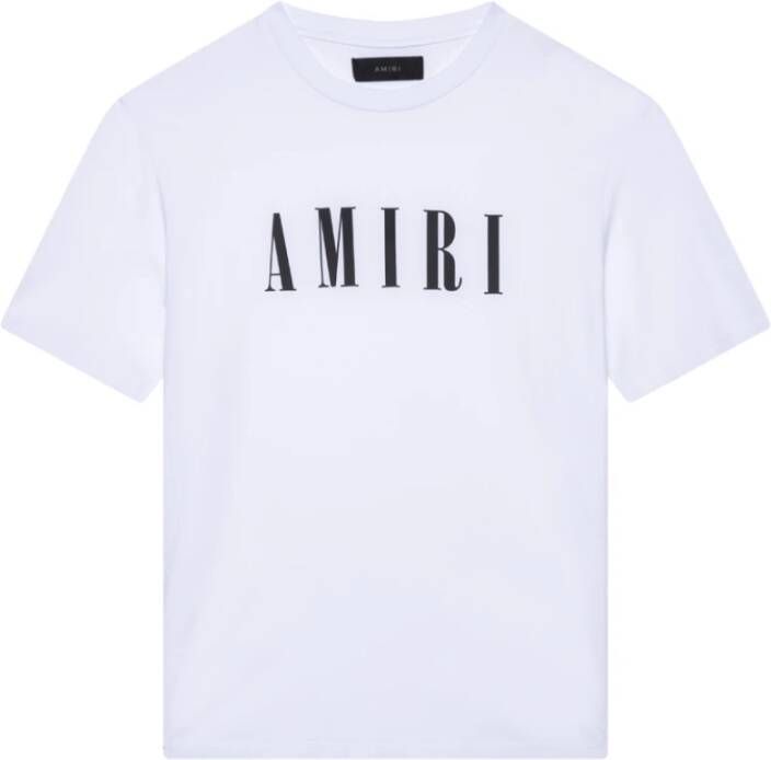 Amiri Core Logo T-shirt 100% Katoen Voor dagelijks gebruik Stijl ID: Pxmjlt001 0-100 Wit Heren