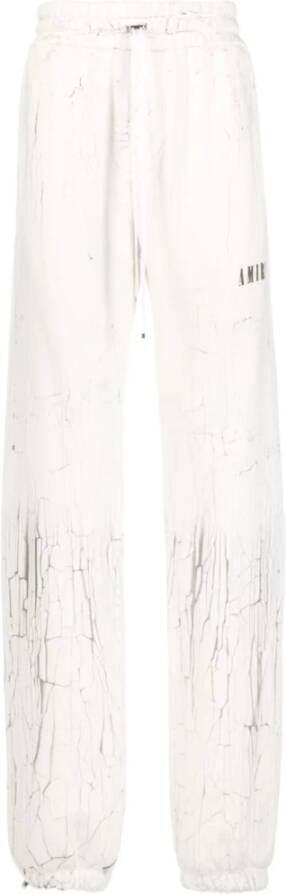 Amiri Gescheurde verf Chinos in wit marmer White Heren