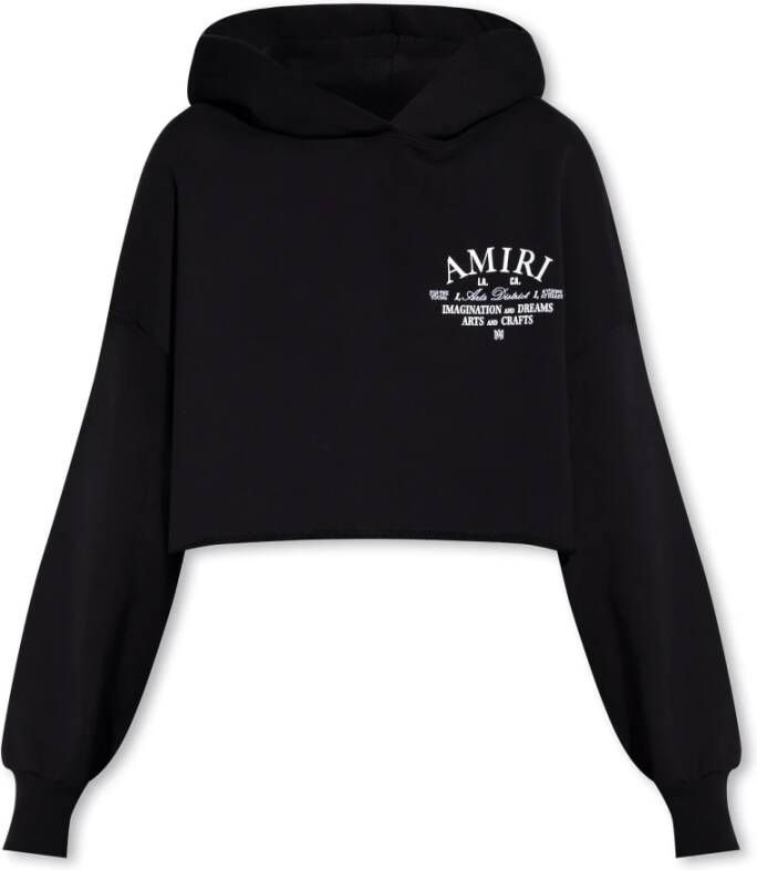 Amiri Zwarte Katoenen Terry Sweatshirt voor Dames Black Dames