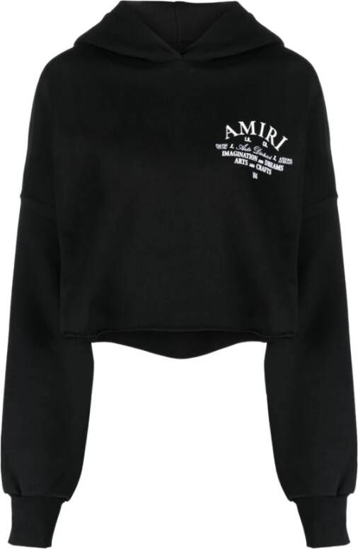Amiri Zwarte Katoenen Terry Sweatshirt voor Dames Black Dames