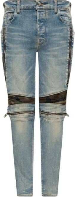 Amiri Jeans met zip -details Blauw Heren