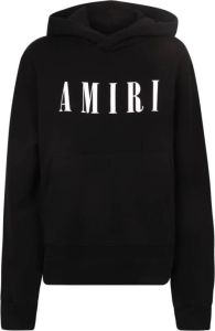 Amiri Logo print hoodie Zwart Dames