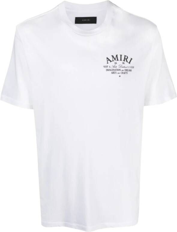 Amiri Moderne Witte Katoenen T-shirt voor Mannen White Heren
