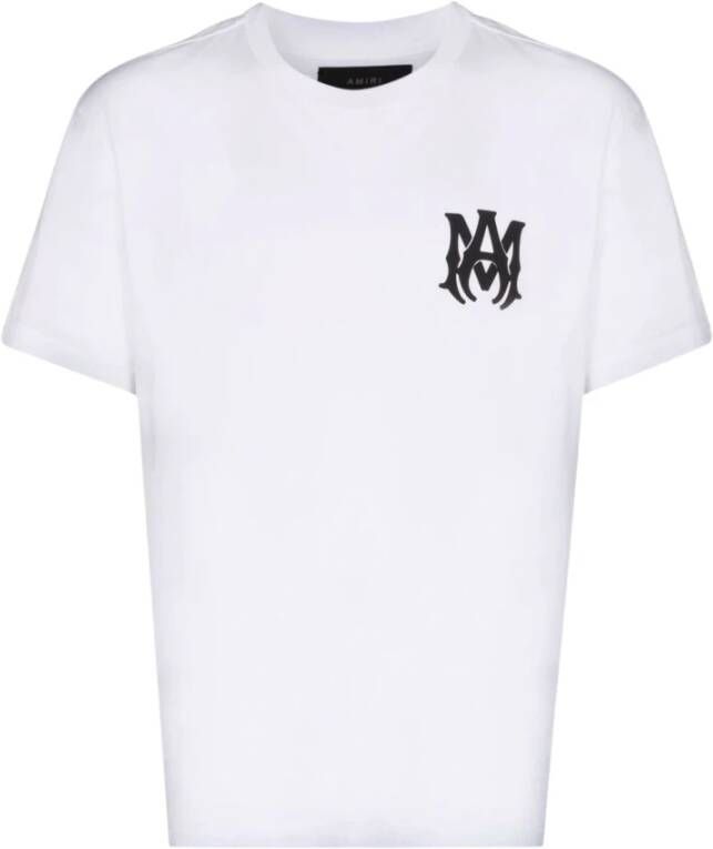 Amiri Wit T-Shirt met Logo Print voor Heren White Heren