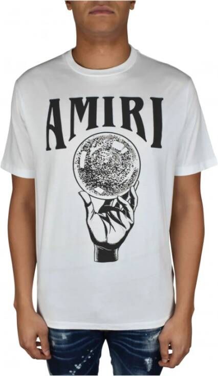 Amiri Luxe Wit Grafisch Print T-shirt White Heren