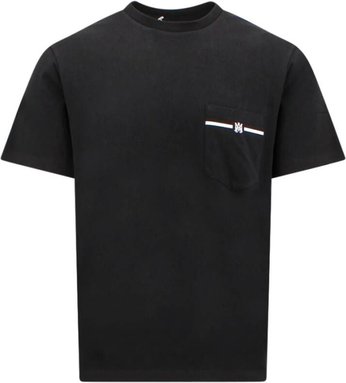 Amiri Men Clothing T-Shirts Polos Black Ss23 Zwart Heren