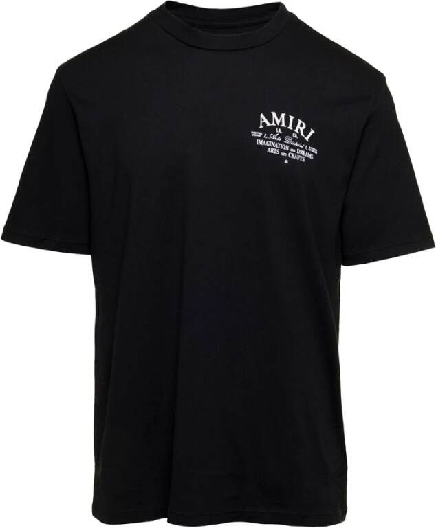 Amiri Moderne Zwarte Katoenen T-shirt Zwart Heren