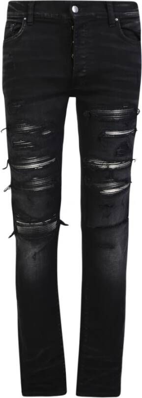 Amiri Zwarte Skinny Jeans met Gescheurde Details Black Heren