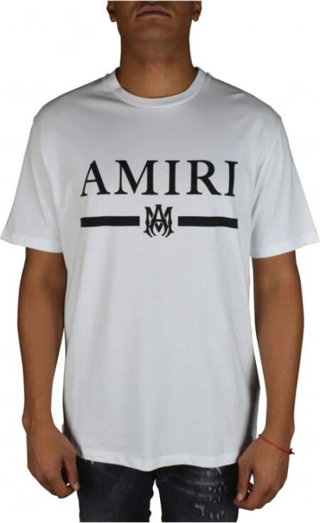 Amiri Stijlvol wit T-shirt met bedrukt logo White Heren