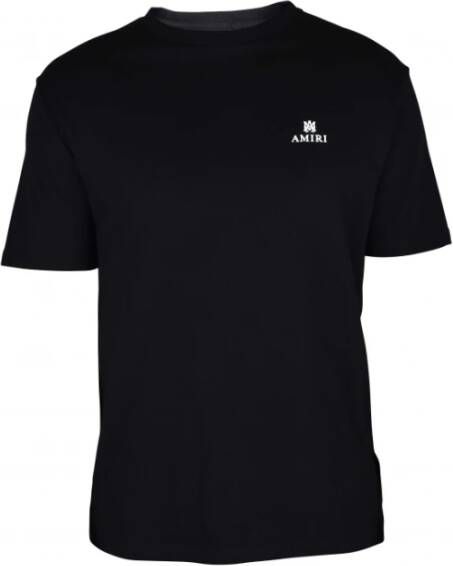 Amiri Stijlvol Zwart Katoenen T-Shirt met Logo Zwart Heren