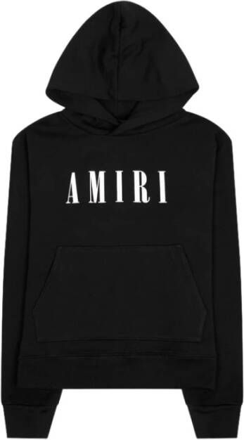 Amiri Stijlvolle katoenen hoodie met logo print Zwart Heren