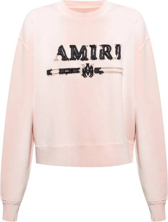 Amiri Sweatshirt met logo Roze Dames