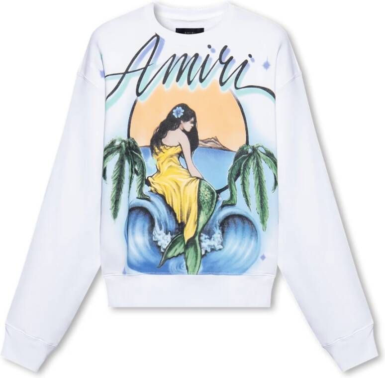 Amiri Sweatshirt met logo White Heren