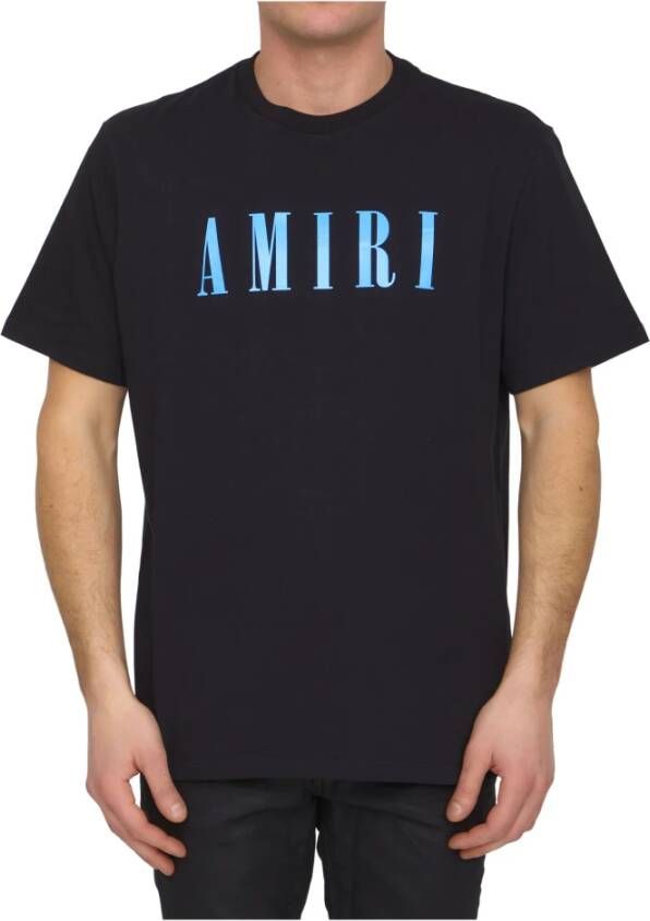 Amiri T-shirt with Logo Zwart Heren