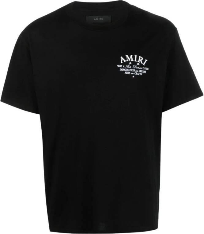 Amiri Moderne Zwarte Katoenen T-shirt Zwart Heren