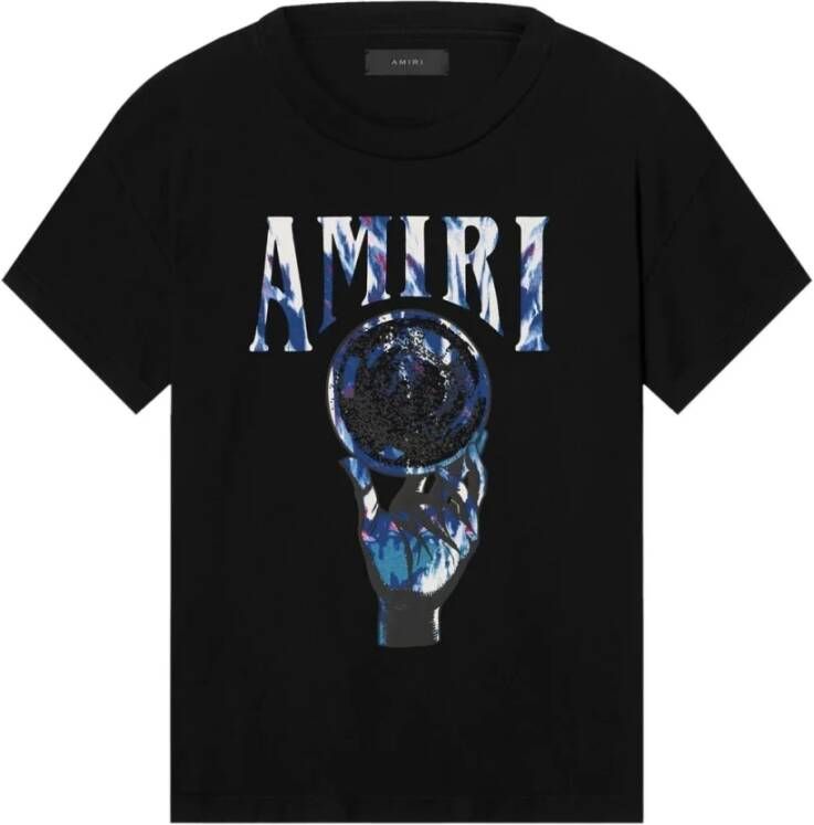 Amiri T-shirt with logo Zwart Heren