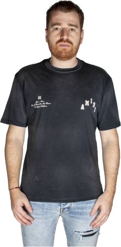 Amiri Vintage Collegiate T-Shirt Zwart Black Heren