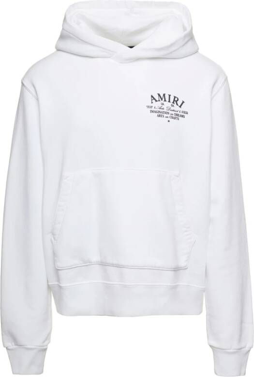 Amiri Witte Oversize Logo Print Sweatshirt White Heren