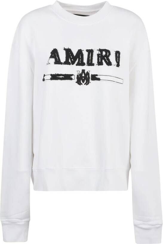 Amiri Witte Sweaters Blijf gezellig en trendy White Dames