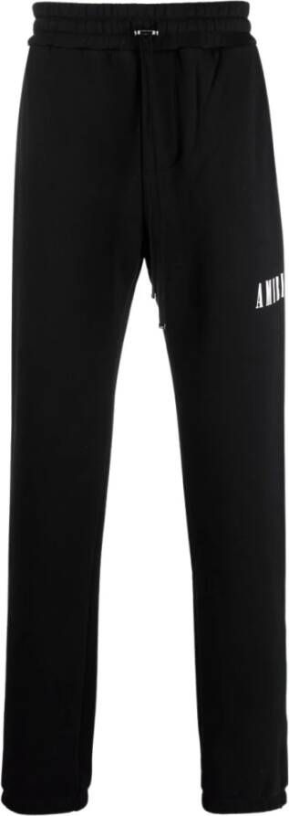 Amiri Stijlvolle zwarte broek met elastische tailleband Black Heren