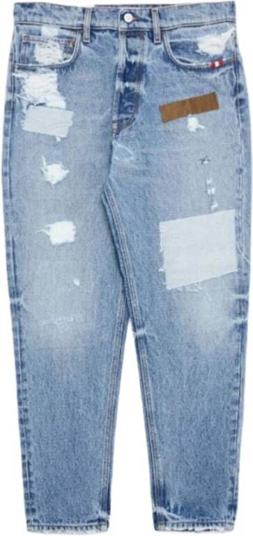 Amish Denim Jeans met zakken aan de voorkant en achterkant Blue Heren