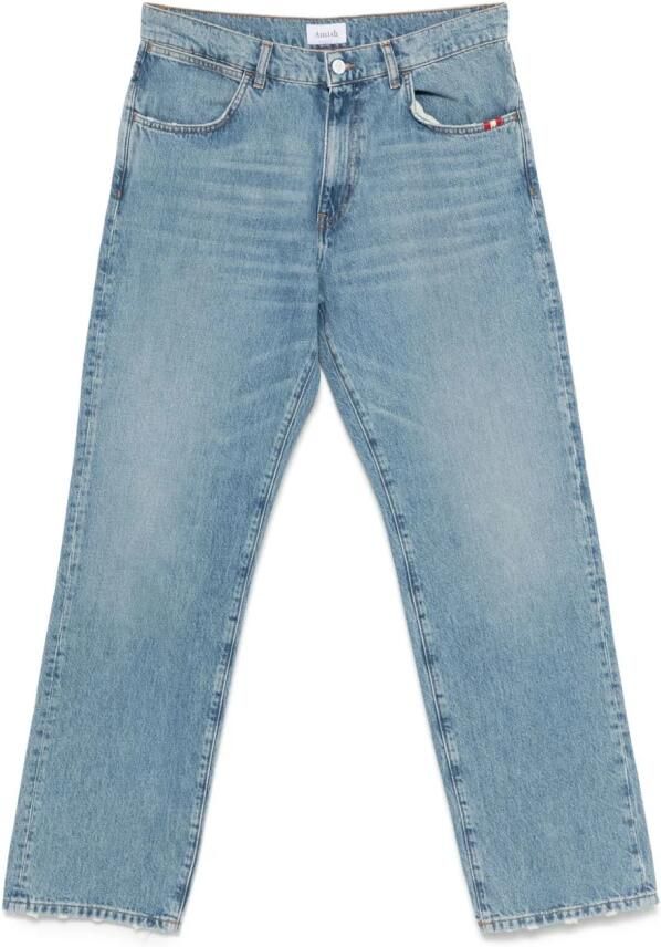 Amish Beige Jeans voor Mannen Blue Heren