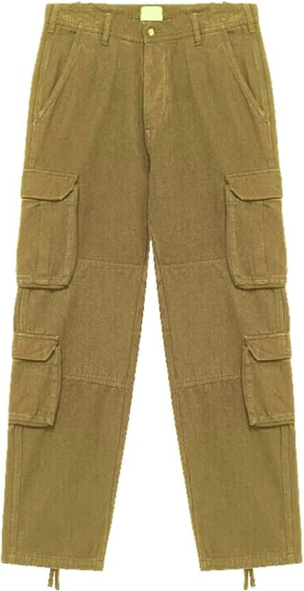 Amish Cargo katoenen broek in Olive Branch Green Heren