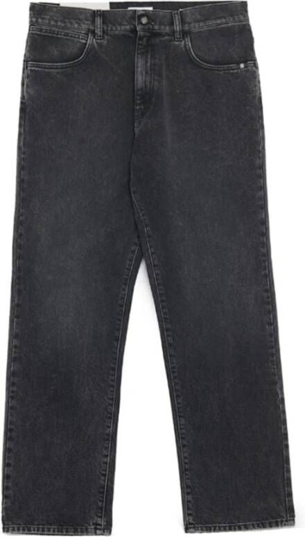 Amish Zwarte Denim Regular Fit Jeans Black Heren