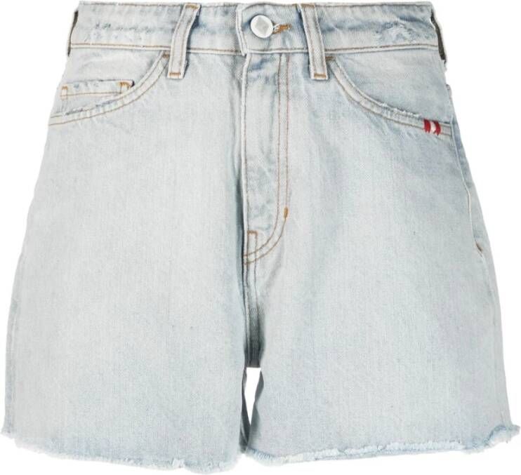 Amish Denim Shorts Blauw Dames