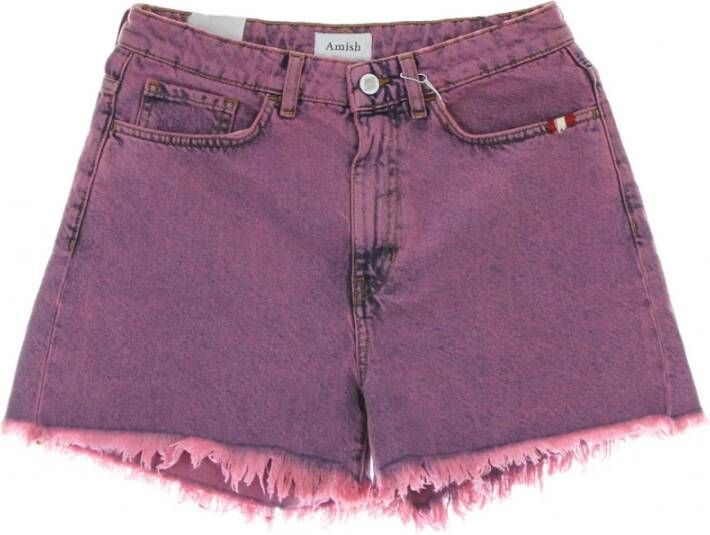 Amish Denim Shorts Purple Dames