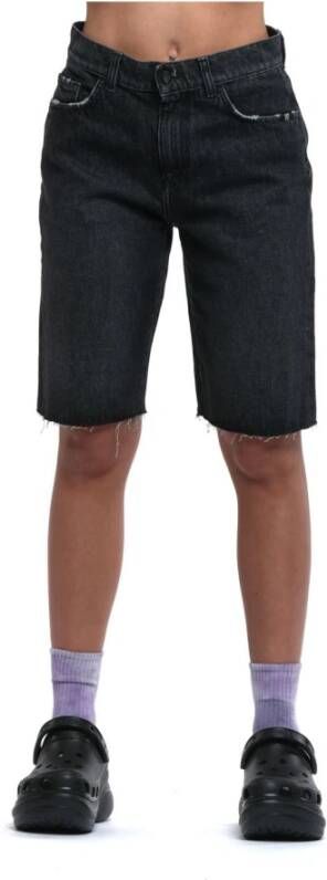 Amish Denim Shorts Zwart Dames