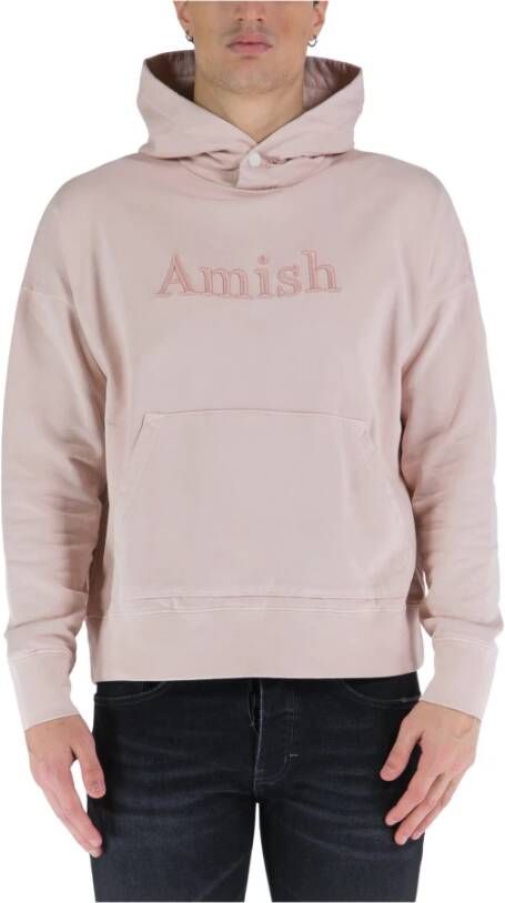 Amish Hoodies Roze Heren