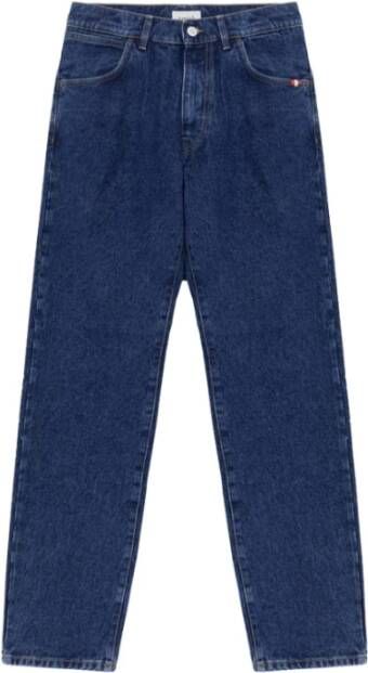 Amish James denim stenen wasbeurt Blauw