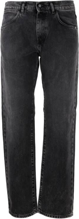 Amish James Recycled Denim Black Raw Denim Black Blauw Heren