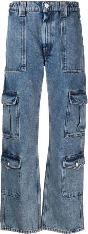Amish jeans blauw Blue Dames